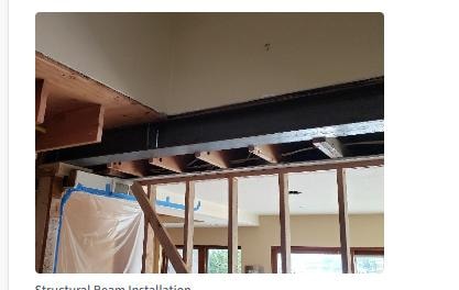 Hallway drywall installation during interior remodel — Orange County CA
