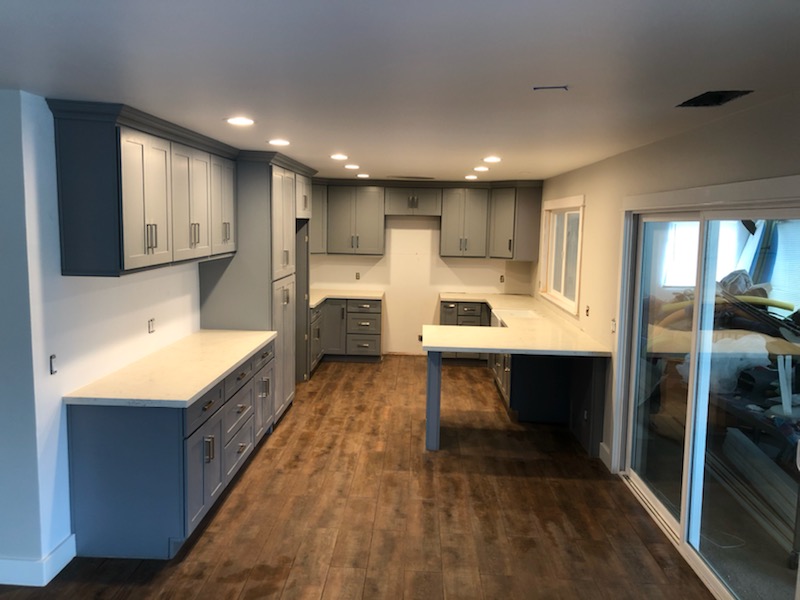 Completed kitchen countertop and finish details — Orange County CA